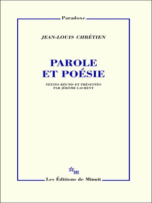 cover image of Parole et poésie